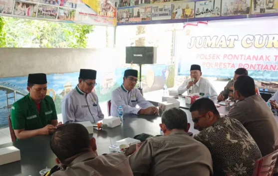 Polsek Pontianak Timur Bersama MWCNU dan Banom NU Perkuat Sinergi Kamtibmas