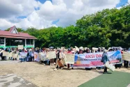 Aksi Aliansi Masyarakat Kalbar Minta MBG Tetap Lanjut