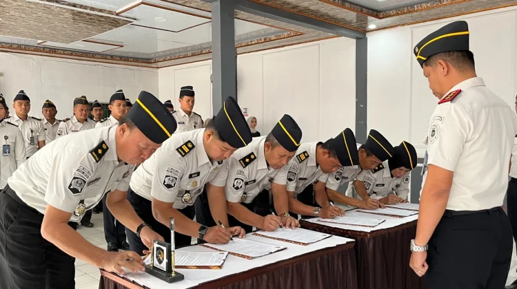 Lapas Brebes Gelar Pelantikan dan Kenaikan Pangkat Pegawai