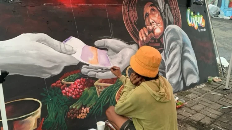 Festival Mural Pasar PON, Seni Hidupkan Ekonomi Rakyat