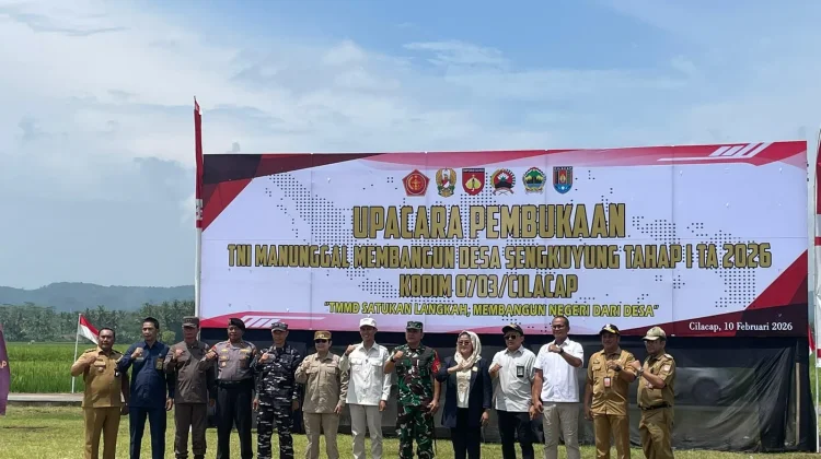 BPJS Ketenagakerjaan Lindungi Pekerja TMMD Sengkuyung 2026 Cilacap