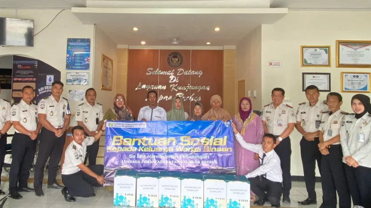 Lapas Brebes Distribusikan Bansos untuk Keluarga Warga Binaan