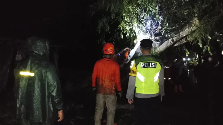 Angin Kencang Rusak Tiga Rumah dan Tutup Jalan di Kebumen