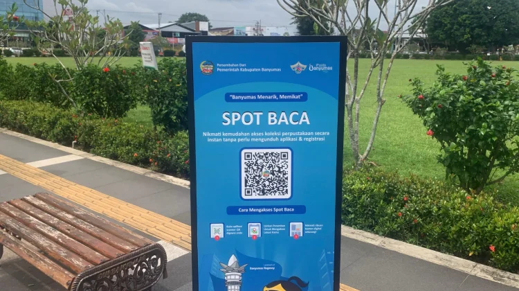 Tumbuhkan Budaya Literasi, Dinarpusda Banyumas Hadirkan Tugu Baca di Ruang Publik
