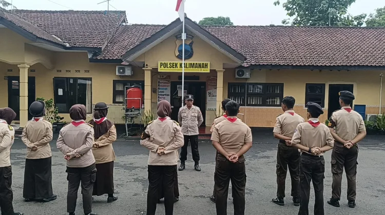 Kanit Binmas Polsek Kalimanah Ajak Pramuka Saka Bhayangkara Bisa Jadi Tauladan