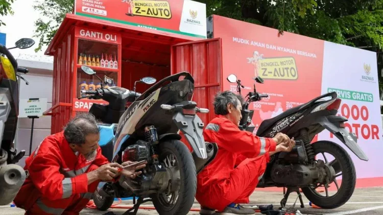 Jelang Mudik Lebaran, Baznas Banyumas Siapkan Layanan Servis Motor Gratis