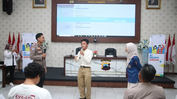 Polres Kebumen Gelar Pelatihan AI Bagi 120 Pelajar