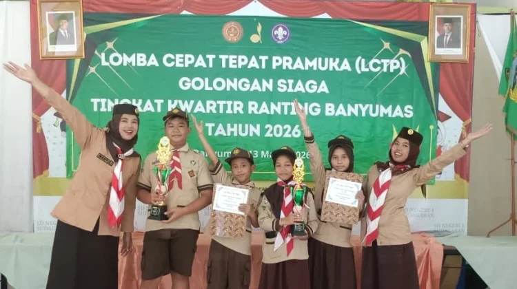 SDN 2 Papringan Juara LCTP Siaga Kwarran Banyumas
