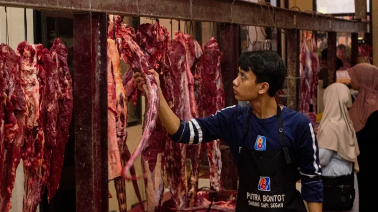 Jelang Lebaran Harga Daging Sapi di Purwokerto Meningkat