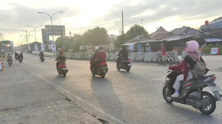 Arus Lalu lintas Jalur Pantura Terminal Tipe A Kota Tegal Terpantau Ramai Lancar