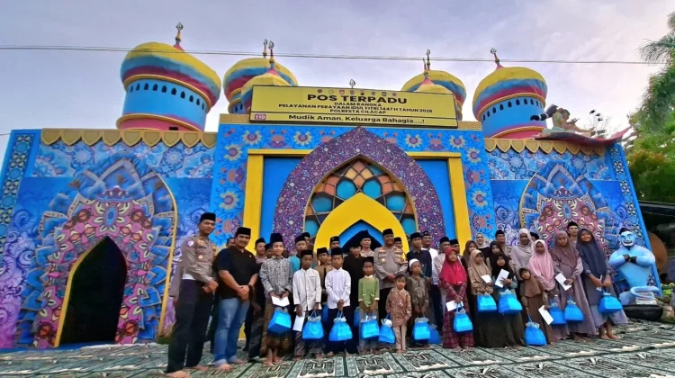 Unik, Posko Terpadu Mudik di Alun-Alun Cilacap Hadir dengan Konsep 1001 Malam