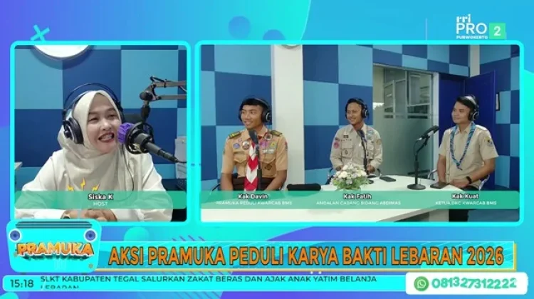 Pramuka Hadir Bantu Pemudik lewat Karya Bakti Lebaran