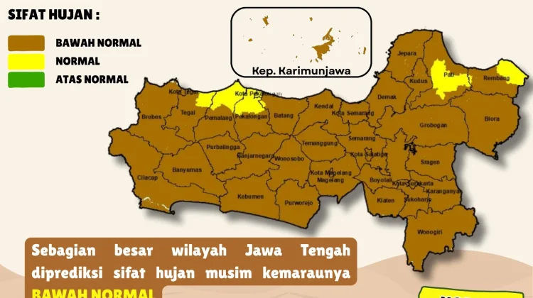 BMKG Prediksi Musim Kemarau 2026 di Jawa Tengah Dimulai Mei