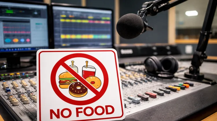 Studio Radio Harus Steril dari Makanan, Ini Alasannya