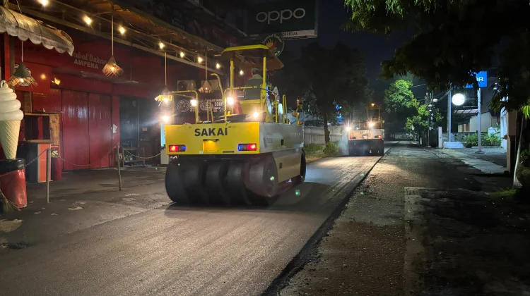 Semalam Dikebut, Banyumas Tancap Gas Perbaiki Jalan
