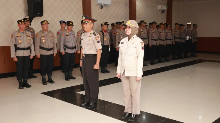 Tanda Apresiasi, Polresta Cilacap Naikkan Pangkat Personel Terpilih