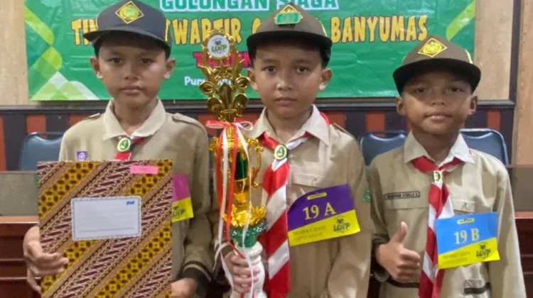 MI Ma’arif NU Karangnangka Juara Lomba Cerdas Tangkas Pramuka