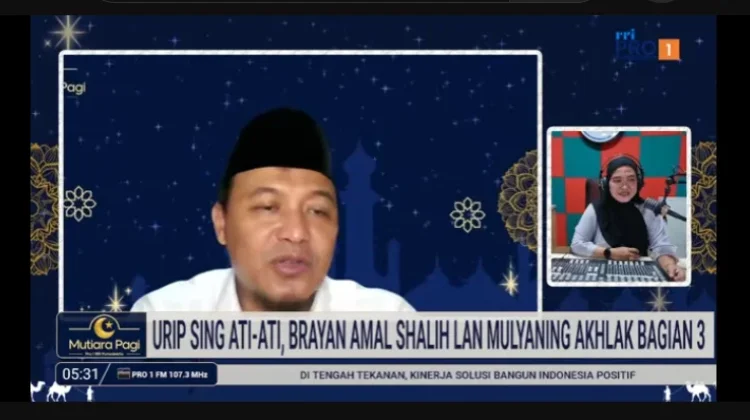 Mutiara Pagi RRI Purwokerto Tekankan Kehati-hatian Hidup dan Akhlak Mulia