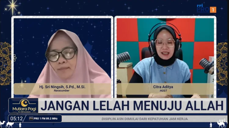 Jangan Lelah menuju Allah, Pesan Spiritual di Mutiara Pagi RRI Purwokerto