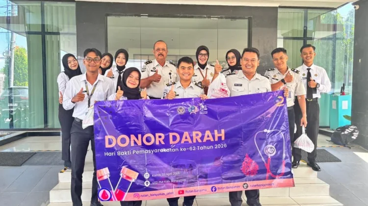 Donor Darah Rutan Banyumas Peringati HBP ke-62