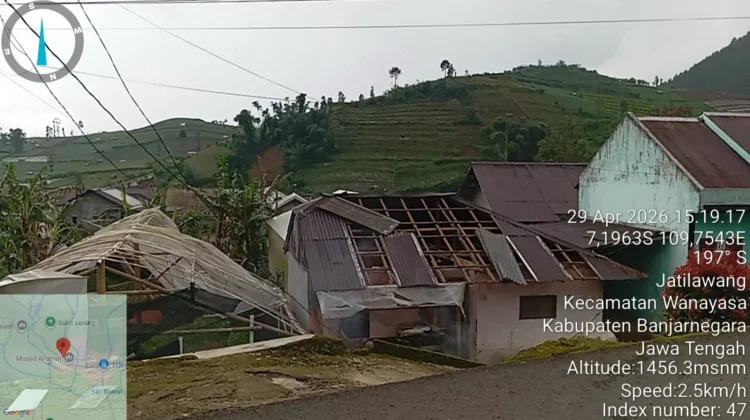 BPBD Pastikan Kondisi Jatilawang Pasca Puting Beliung Kondusif