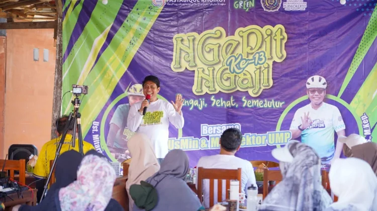 UMP-Mahad Fastabiqul Khoirot Gelar "Ngepit Ngaji", Dakwah Sambil Gowes