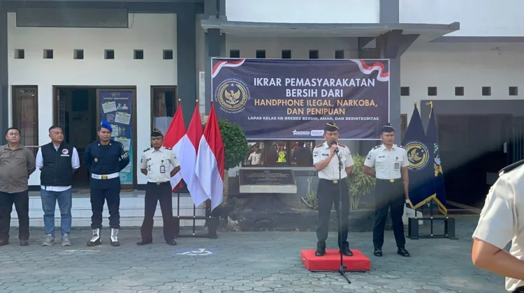 Lapas Brebes Gelar Ikrar Bersih Halinar, Lanjut Razia dan Tes Urine