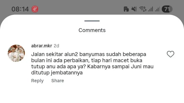 Halo RRI Purwokerto Tindaklanjuti Aduan Perbaikan Jembatan Serayu