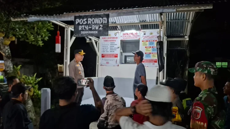 Dukung Kemanaan Swakarsa, Wakapolres Purbalingga Cek Satkamling di Kalimanah