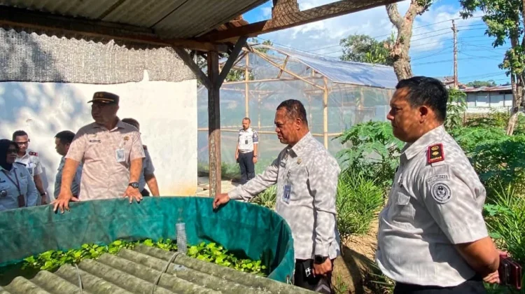 Kakanwil Ditjenpas Tinjau Ketahanan Pangan Rutan Banyumas