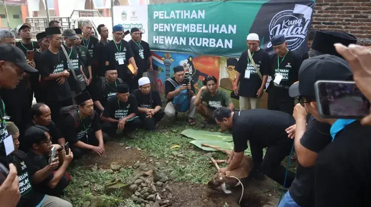 Jelang Iduladha, Baznas Banyumas Gelar Pelatihan Penyembelihan Hewan Kurban
