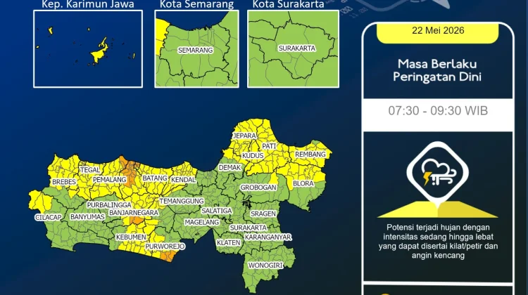 UPDATE BMKG: Sejumlah Wilayah Banyumas Raya Berpotensi Diguyur Hujan Lebat
