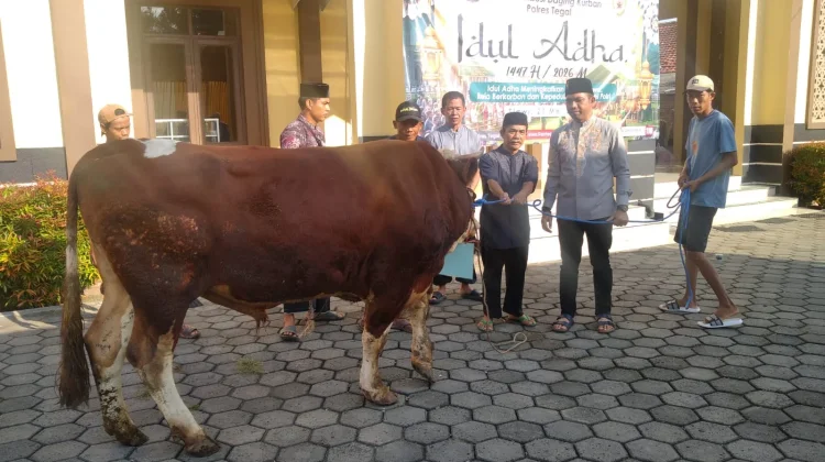 Kapolres Tegal Serahkan Hewan Kurban Idul Adha