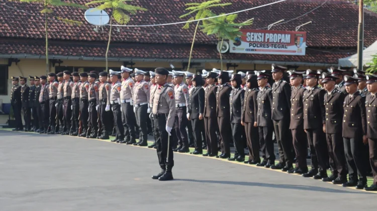 Polres Tegal Gelar Upacara Hari Lahir Pancasila