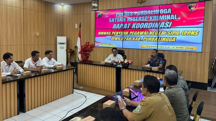 Polres Purbalingga Gelar Rapat Koordinasi Binwas PPNS di Kabupaten Purbalingga
