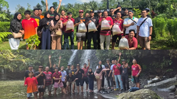 RCI Jateng–DIY Tebar 3.000 Benih Ikan Nilem di Curug Kembar Baturraden