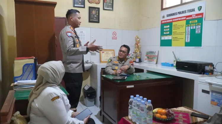 Bakti Kesehatan Polda Jateng, Bhabinkamtibmas Polres Tegal Dukung Tracing TB Paru