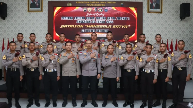17 Taruna Akpol Jalani Latihan Kerja di Polres Kebumen