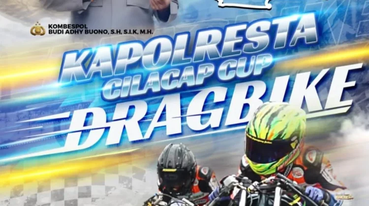 Cegah Aksi Balap Liar, Polresta Cilacap Gelar Drag Bike Hari Bhayangkara