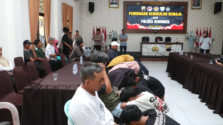 Polres Kebumen Amankan 20 Remaja Diduga Hendak Tawuran