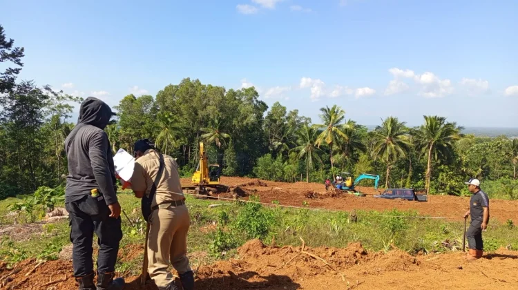 Lahan Huntap Ketanda Mulai Diratakan, Keamanan Diprioritaskan