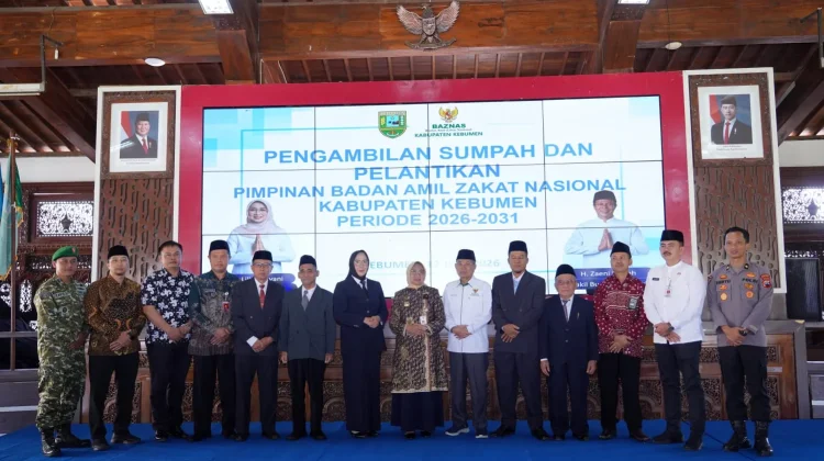 Bupati Kebumen Lantik Pimpinan Baznas Baru Periode 2026-2031
