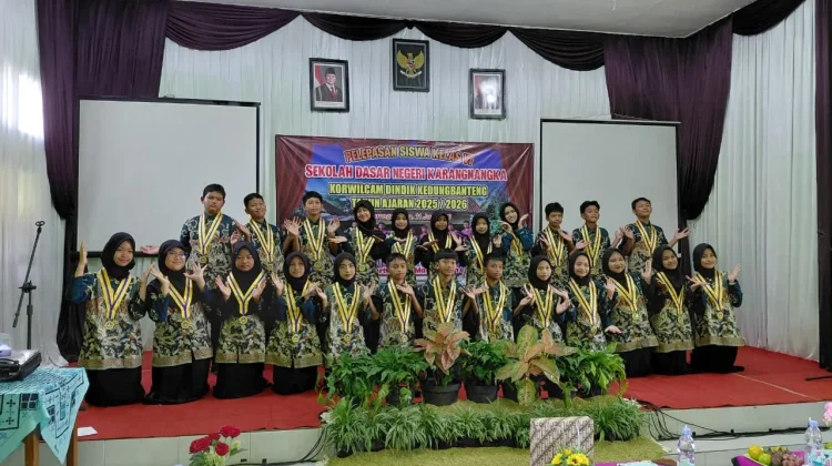 SDN Karangnangka Gelar Pelepasan Siswa di Aula Sekolah