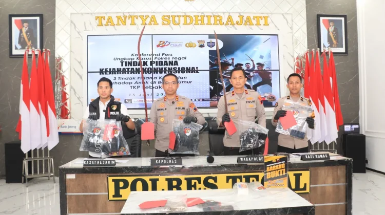 Polres Tegal Ungkap 3 Kasus Kekerasan Terhadap Anak