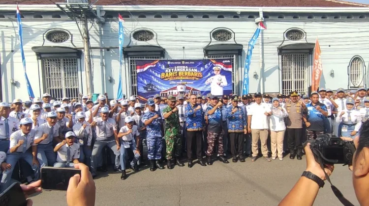 Lanal Tegal Gelar LKBB, Tanamkan Disiplin dan Kepemimpinan Pelajar