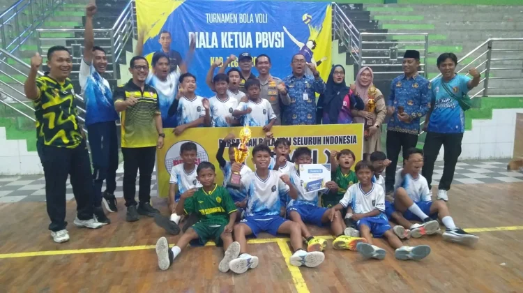 SD KWK Juarai Turnamen Bola Voli Piala Ketua PBVSI Kabupaten Tegal