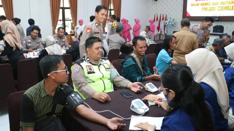 Polres Kebumen Gelar Bakti Kesehatan Hari Bhayangkara ke-80