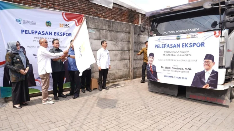 Menteri Perdagangan Budi Santoso Lepas Ekspor Gula Kelapa Banyumas ke AS