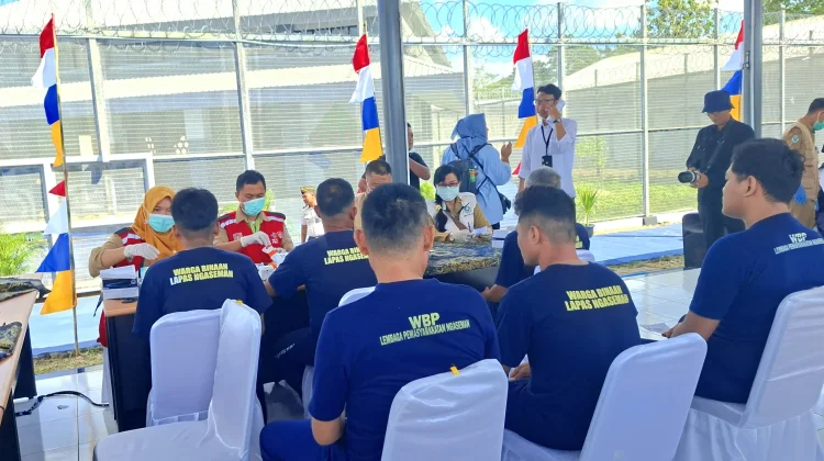 5.768 Warga Binaan dan Petugas di Nusakambangan Jalani Skrining TB