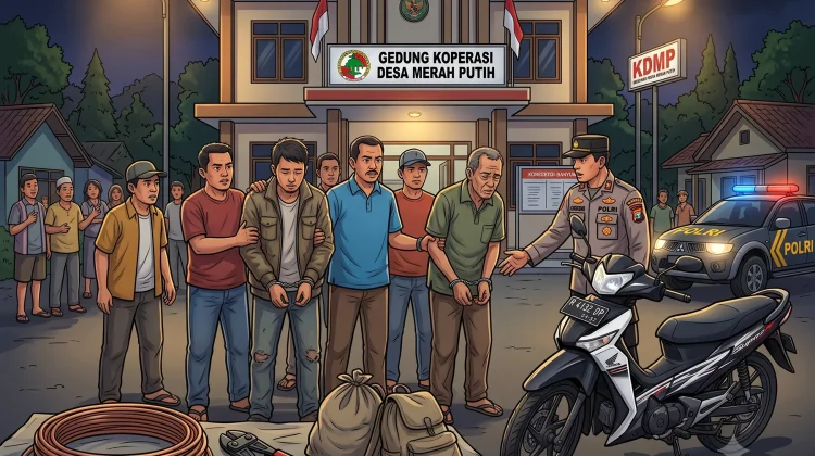 Dua Pelaku Pencurian Kabel Tembaga di Baturraden Ditangkap